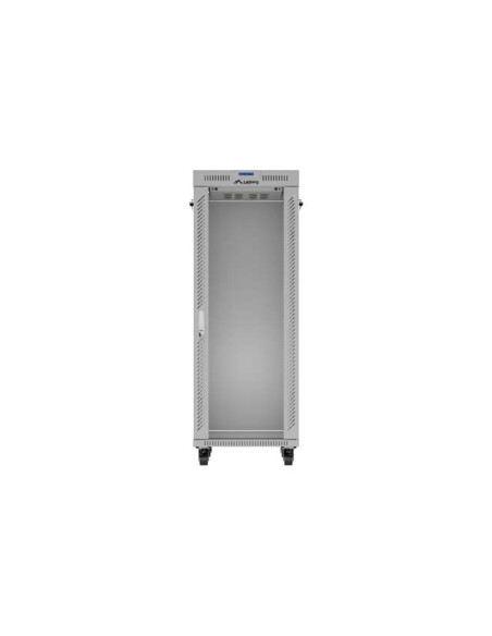 Lanberg Szafa Instalacyjna Rack Stojąca 19" 32U 600X800 Szara Drzwi Przeszklone Lcd (Flat Pack) V2