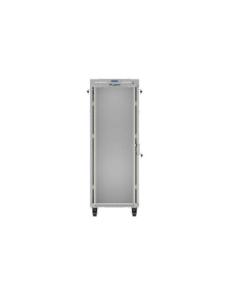 Lanberg Szafa Instalacyjna Rack Stojąca 19" 32U 600X800 Szara Drzwi Przeszklone Lcd (Flat Pack) V2