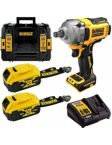 Dewalt.klucz Udarowy 1/2" 18V  Dcf891P2T 812Nm 2X5,0Ah 4-Biegi Tstak Pierścień Lanyard Ready
