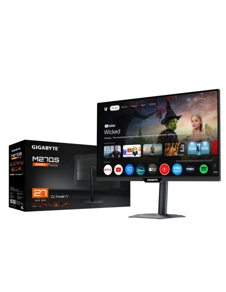 Gigabyte M27Qs Monitor Komputerowy 68,6 Cm (27") 2560 X 1440 Px Quad Hd Led Czarny
