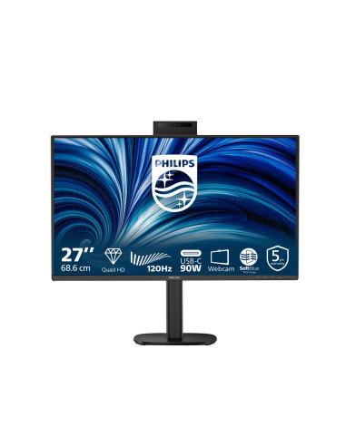 Philips 3000 Series 27B2U3601H/00 Monitor Komputerowy 68,6 Cm (27") 2560 X 1440 Px Quad Hd Lcd Czarny