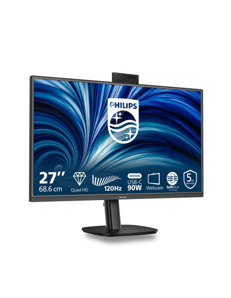 Philips 3000 Series 27B2U3601H/00 Monitor Komputerowy 68,6 Cm (27") 2560 X 1440 Px Quad Hd Lcd Czarny