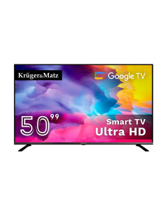 Telewizor Kruger&Matz 50" Uhd Google Tv 5.0  Dvb-T2/T/C  H.265  Hevc
