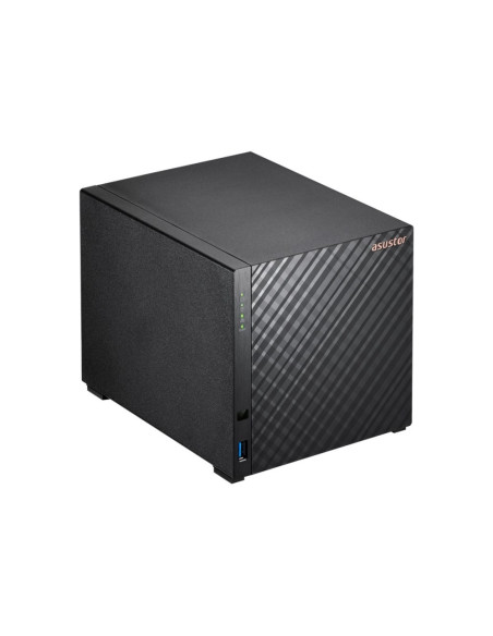 Nas Asustor As1204T  Tower  4X (3.5" Sata Hdd/ 2.5" Ssd)  Realtek Rtd1619B, 1Gb Ddr4, 1X 2.5Gbe, 3X Usb 3.2