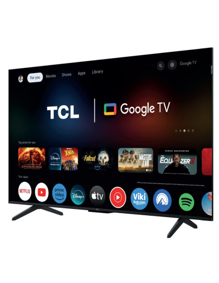 Telewizor Tcl 50P71K Qled 50" 4K Ultra Hd Google Tv Dolby Atmos Dvb-T2 Aluminiowy