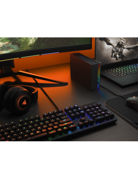 Dysk Zewnętrzny Seagate 8Tb Firecuda Gaming Hub Usb 3.2 External Hard Drive Rgb Led