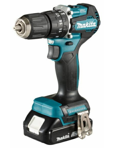 Makita Dhp487Raj Wiertło 25500 Rpm Zamek Centralny Czarny, Turkusowy