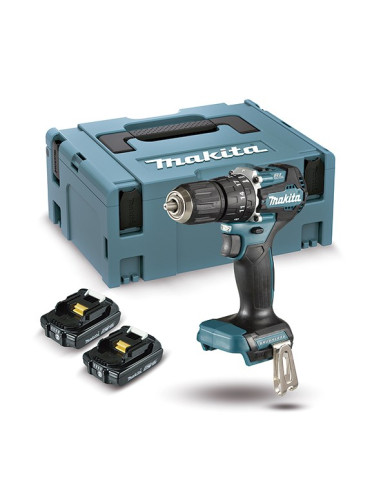 Makita Dhp487Raj Wiertło 25500 Rpm Zamek Centralny Czarny, Turkusowy