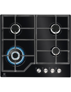 Płyta Gazowa Electrolux Kgg64362K 60 Cm | 4 Palniki | Ruszty Żeliwne | Zapłon Elektryczny | Czarny