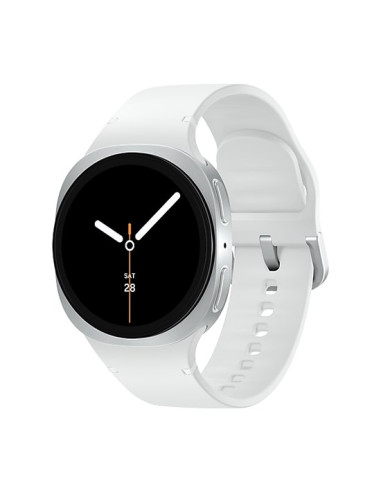 Samsung Galaxy Watch 8 3,3 Cm (1.3") Amoled 40 Mm Cyfrowy 438 X 438 Px Ekran Dotykowy Srebrny Wi-Fi Gps