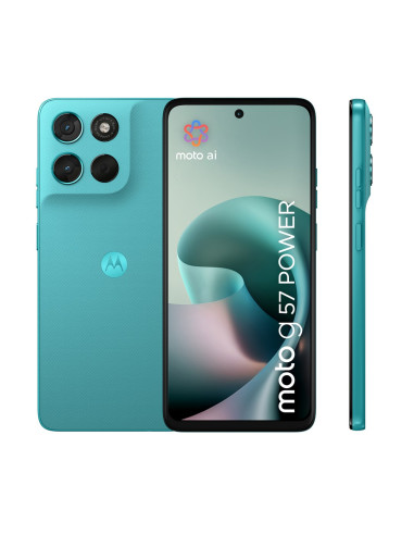 Motorola Moto G57 Power 17,1 Cm (6.72") Dual Sim Android 16.0 5G Usb Type-C 12 Gb 256 Gb 7000 Mah Turkusowy