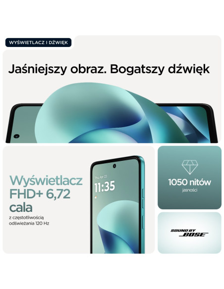 Motorola Moto G57 Power 17,1 Cm (6.72") Dual Sim Android 16.0 5G Usb Type-C 12 Gb 256 Gb 7000 Mah Turkusowy
