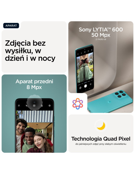Motorola Moto G57 Power 17,1 Cm (6.72") Dual Sim Android 16.0 5G Usb Type-C 12 Gb 256 Gb 7000 Mah Turkusowy
