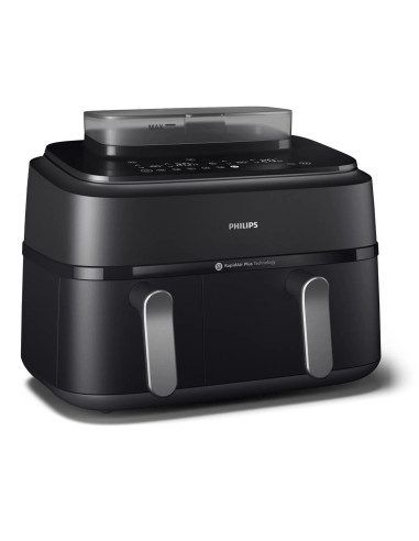 Philips 5000 Series Na551/00 Frytkownica Podwójny 9 L Autonomiczny 2750 W Frytkownica Na Gorące Powietrze Czarny, Srebrny
