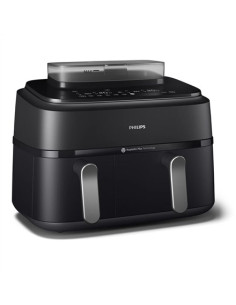 Philips 5000 Series Na551/00 Frytkownica Podwójny 9 L Autonomiczny 2750 W Frytkownica Na Gorące Powietrze Czarny, Srebrny 2