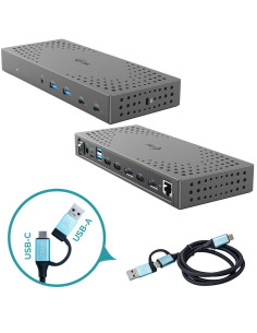 I-Tec Catriple4Kdockpd2 Stacja Dokująca Przewodowa Usb 3.2 Gen 2 (3.1 Gen 2) Type-C Szary 2