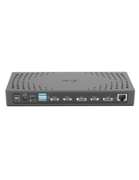 I-Tec Catriple4Kdockpd2 Stacja Dokująca Przewodowa Usb 3.2 Gen 2 (3.1 Gen 2) Type-C Szary