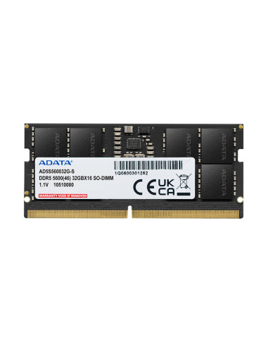 Adata Sodimm Ddr5 16 Gb 5600 Mhz Cl46 Ad5S560016G-S
