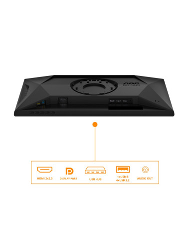 Aoc G4 25G4Sxu Monitor Komputerowy 62,2 Cm (24.5") 1920 X 1080 Px Full Hd Led Czarny, Szary