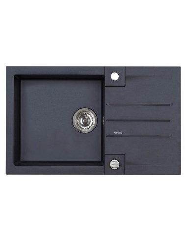Sink With A Siphon (Rock 130 91 Black