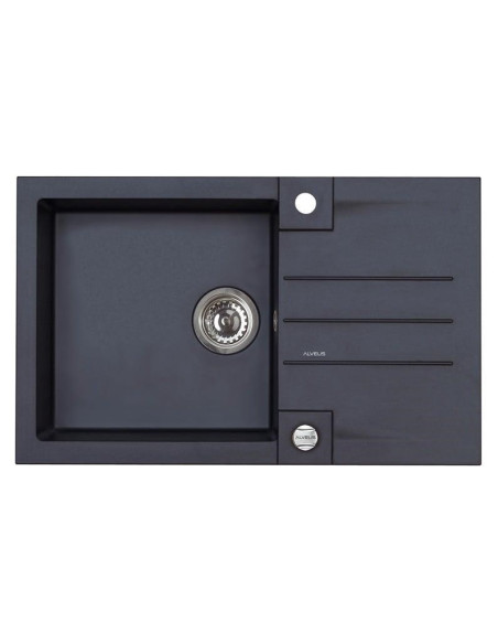 Sink With A Siphon (Rock 130 91 Black