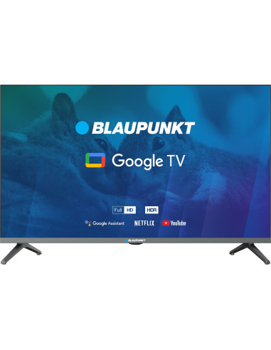 Tv 32" Blaupunkt 32Fbg5000S Full Hd Led, Googletv, Dolby Digital, Wifi 2,4-5Ghz, Bt, Czarny