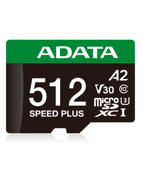 Adata Speed Plus Microsdxc 512 Gb Class 3 Uhs-I/U3 A2 V30