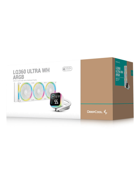 Deepcool Lq360 Ultra Argb Procesor Zestaw Do Chłodzenia Płynami 12 Cm Biały