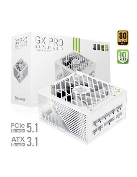 Gamemax Psu | Gx Pro 1250G Wh | 1250 W | Gold | White | Full Modular