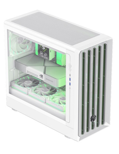 Gamemax Claw 460 Wh Midi Tower Biały
