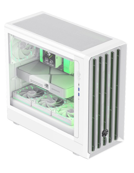 Gamemax Claw 460 Wh Midi Tower Biały