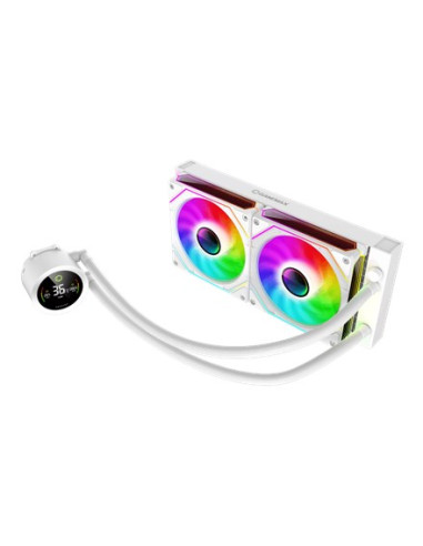 Gamemax Cpu Liquid Cooler | Iceburg 240 Digital Wh | White