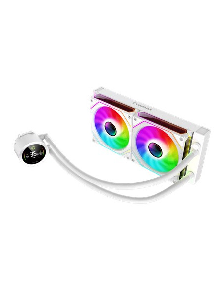 Gamemax Cpu Liquid Cooler | Iceburg 240 Digital Wh | White