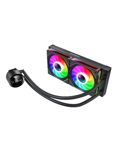 Gamemax Cpu Liquid Cooler | Iceburg 240 Digital Bk | Black