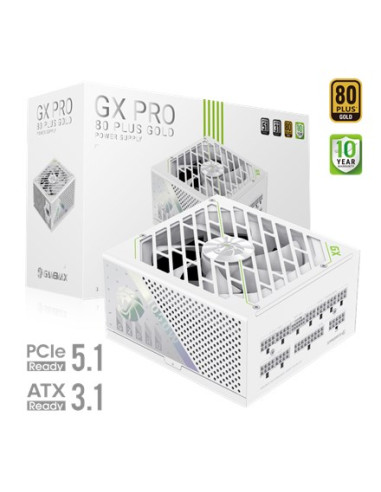 Gamemax Psu | Gx Pro 1050G Wh | 1050 W | Gold | White | Full Modular