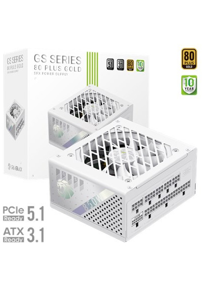 Gamemax Psu | Gs 850G Wh | 850 W | Sfx | White | Full Modular