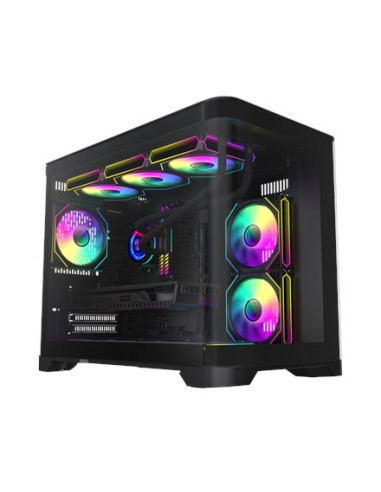 Gamemax Hype-M Bk Zabezpieczenia & Uchwyty Komputerów Micro Tower Czarny