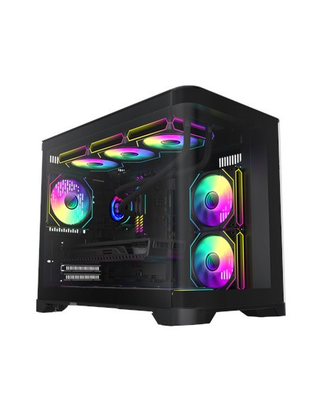 Gamemax Hype-M Bk Zabezpieczenia & Uchwyty Komputerów Micro Tower Czarny