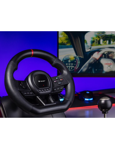 Tracer Trajoy47345 Kontroler Gier Czarny Kierownica + Pedały Playstation 4, Playstation 3, Xbox One, Xbox 360, Switch, Pc