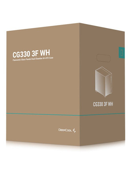 Deepcool Cg330 3F Wh Tower Biały