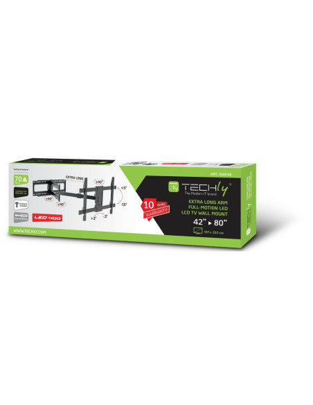 Uchwyt Ścienny Do Tv 42-80" Led/Lcd 70Kg Obrotowy Długi