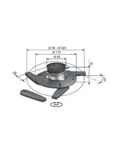 Vogels Epc6545 Uniwersalny Uchwyt Sufitowy Do Projektora Max 22Lb 2