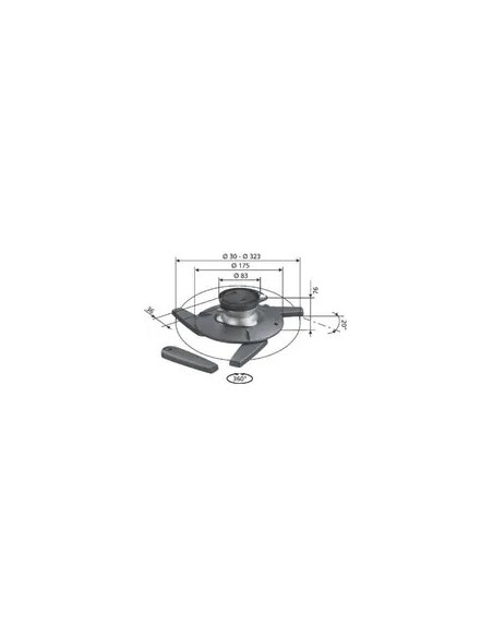 Vogels Epc6545 Uniwersalny Uchwyt Sufitowy Do Projektora Max 22Lb