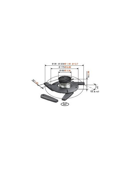 Vogels Epc6545 Uniwersalny Uchwyt Sufitowy Do Projektora Max 22Lb