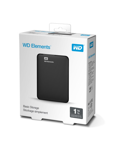 Dysk Zewnętrzny Hdd Wd Elements Portable 1Tb 2.5 Black