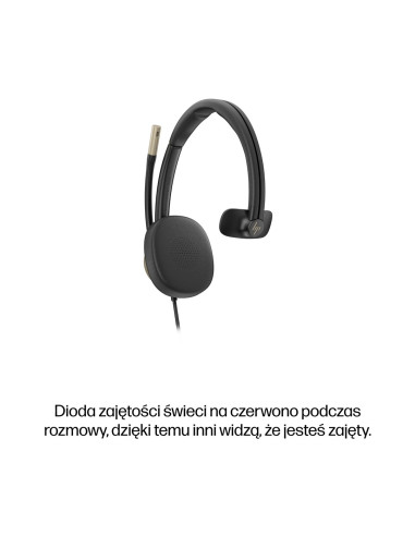 Słuchawki Przewodowe Hp Poly Mission 815 Monaural Usb Wired Headset