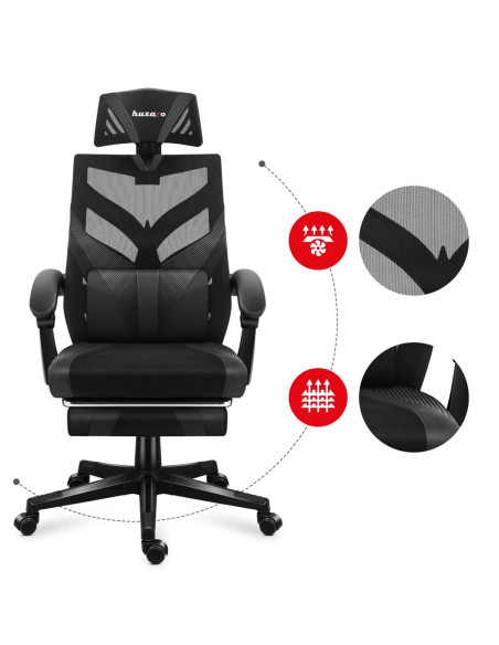 Fotel Gamingowy Huzaro Combat 5.0 Black