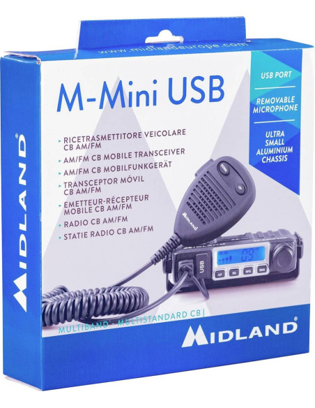 Radio Cb Midland M-Mini Am/Fm Multi Usb