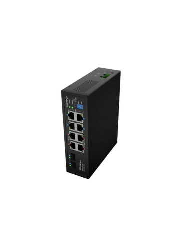 Lanberg Switch Light Industrial Poe 4Xbt 4Xat 2Xsfp Din Niezarządzalny Gigabit Ethernet