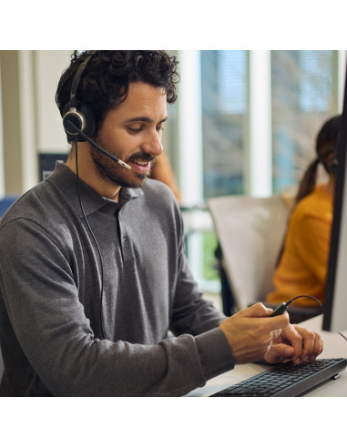 Słuchawki Przewodowe Hp Poly Mission 615 Monaural Usb Wired Headset